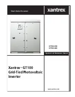 Preview for 1 page of Xantrex GT100-208 Operation And Maintenance Manual