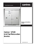 Preview for 1 page of Xantrex GT100 Series Planning And Installation Manual