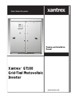 Предварительный просмотр 1 страницы Xantrex GT100 Series Planning And Installation Manual