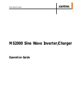 Предварительный просмотр 3 страницы Xantrex MS2000 Operation Manual