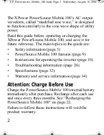 Preview for 6 page of Xantrex PowerSource Mobile 100 Manual