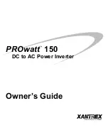 Xantrex PROwatt 150 Owner'S Manual preview
