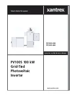 Xantrex PV100S-208 Operation And Maintenance Manual preview