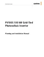 Preview for 3 page of Xantrex PV100S-480 Planning And Installation Manual