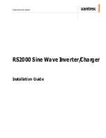 Preview for 3 page of Xantrex RS2000 Installation Manual