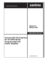 Xantrex RS232-HPD Operating Manual preview