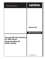 Xantrex RS232-XPD Operating Manual preview