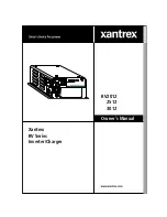 Preview for 1 page of Xantrex RV2012, RV2512, RV3012 Owner'S Manual