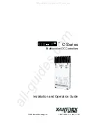 Предварительный просмотр 1 страницы Xantrex Trace C Series Installation And Operation Manual