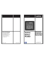 Preview for 1 page of Xantrex Xantrex Battery Monitor Owner'S Manual