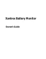 Предварительный просмотр 2 страницы Xantrex Xantrex Battery Monitor Owner'S Manual