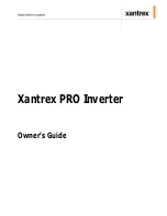 Preview for 2 page of Xantrex Xantrex PRO XM 1000 Owner'S Manual