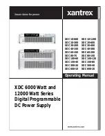 Предварительный просмотр 1 страницы Xantrex XDC 10-1200 Operating Manual