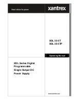 Xantrex XDL 35-5T Operating Manual preview