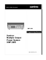 Xantrex XMP 2600 Programming Manual preview