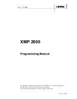 Preview for 2 page of Xantrex XMP 2600 Programming Manual