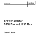 Preview for 1 page of Xantrex XPower 1000 Plus Owner'S Manual