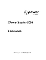 Preview for 1 page of Xantrex XPower 5000 Installation Manual