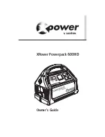 Предварительный просмотр 1 страницы Xantrex XPower Powerpack 600HD Owner'S Manual