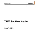 Preview for 3 page of Xantrex XS400 Owner'S Manual
