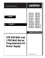 Xantrex XTR 100-17 Operating Manual preview