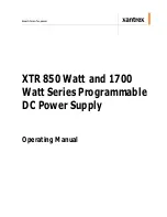 Preview for 3 page of Xantrex XTR 100-17 Operating Manual