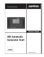 Preview for 1 page of Xantrex XW Owner'S Manual