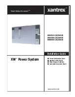 Preview for 1 page of Xantrex XW4024-120/240-60, XW4548-120/240-60,... Installation Manual