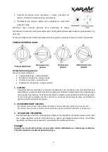 Preview for 5 page of XARAM Energy HT-H-0003 Instruction Manual