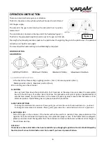 Preview for 13 page of XARAM Energy HT-H-0003 Instruction Manual