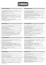 Xavax 00110947 Operating Instructions preview