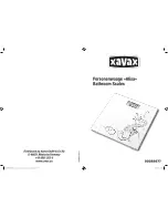 Xavax Alisa Operating Instructions Manual preview