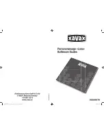 Xavax Lana Operating Instructions Manual preview