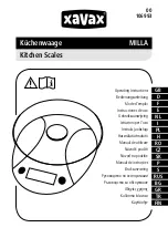 Xavax Milla Operating Instructions Manual preview