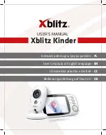 Preview for 1 page of Xblitz Kinder User Manual