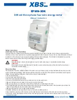 XBS EFMN-3DK Manual Instruction предпросмотр