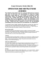 Preview for 3 page of Xcaper Industries XSMKIT Instructions Manual