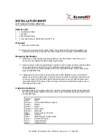Xceed ID XF1100 Installation Sheet preview