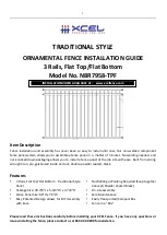 Preview for 1 page of XCEL NBR7958-TPF Installation Manual