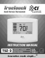 XCI Controls TrueTouch TSZ-2 Instruction Manual предпросмотр