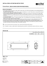 XCITE EM BULKHEAD Installation & Operating Instructions preview