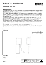 XCITE SPIKE GU10 Installation & Operating Instructions preview