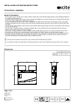 XCITE TWINSPOT Installation & Operating Instructions preview