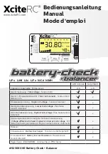 Предварительный просмотр 1 страницы XciteRC Battery Check + Balancer LiFe Manual