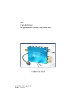 Preview for 1 page of XCS HD 104000 Owner'S Manual