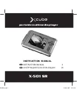 Xcube X-501 SR Instruction Manual предпросмотр