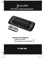 Preview for 1 page of Xcube X-505 BK Instruction Manual