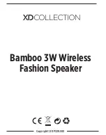 XD COLLECTION Bamboo P328.58 Series Manual предпросмотр