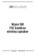 Preview for 1 page of XD XCLUSIVE Wynn 5W FSC bamboo Manual