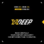 Preview for 1 page of xDEEP ZEOS 28+ User Manual